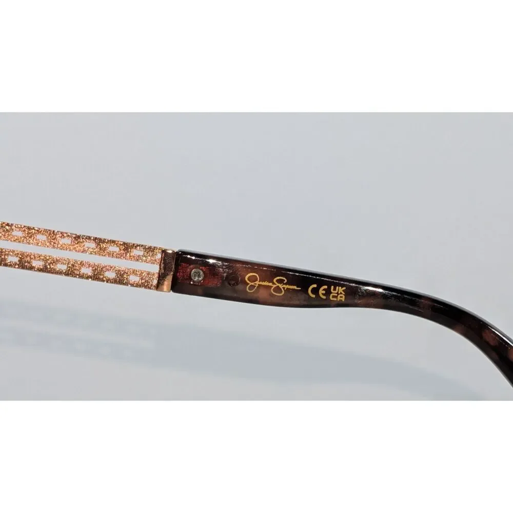 Jessica Simpson Women's Oversized Tortoise Sunglasses Brown Gradient Lenses